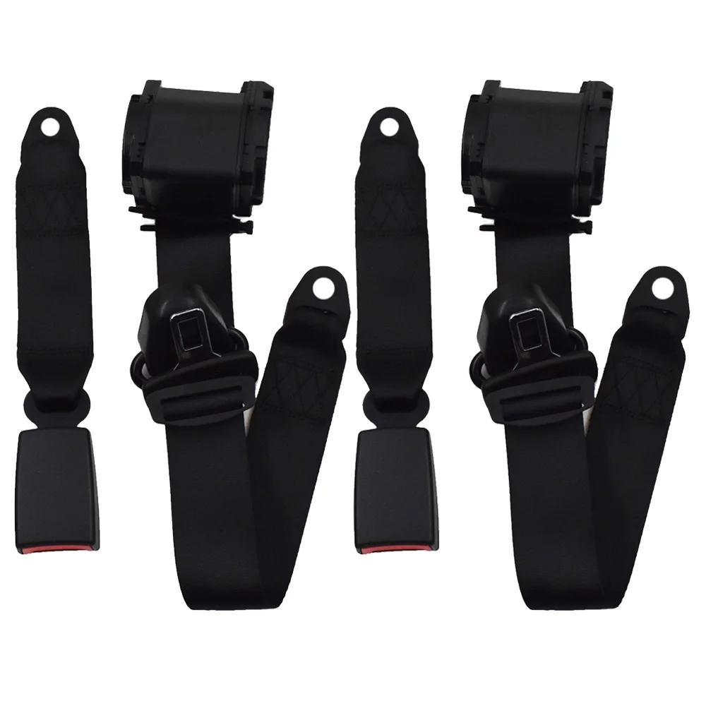 For Jeep CJ YJ Wrangler 82 83-1995 2Pcs Universal 3 Point Retractable Seat Belts