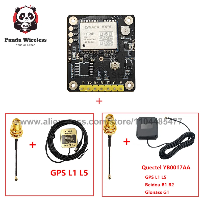 

Quectel LC29H LC29HAA LC29HDA LC29HBA LC29HEA Модуль GNSS RTK Базовая станция GPS L1 L5 Плата приемника Двухчастотное позиционирование