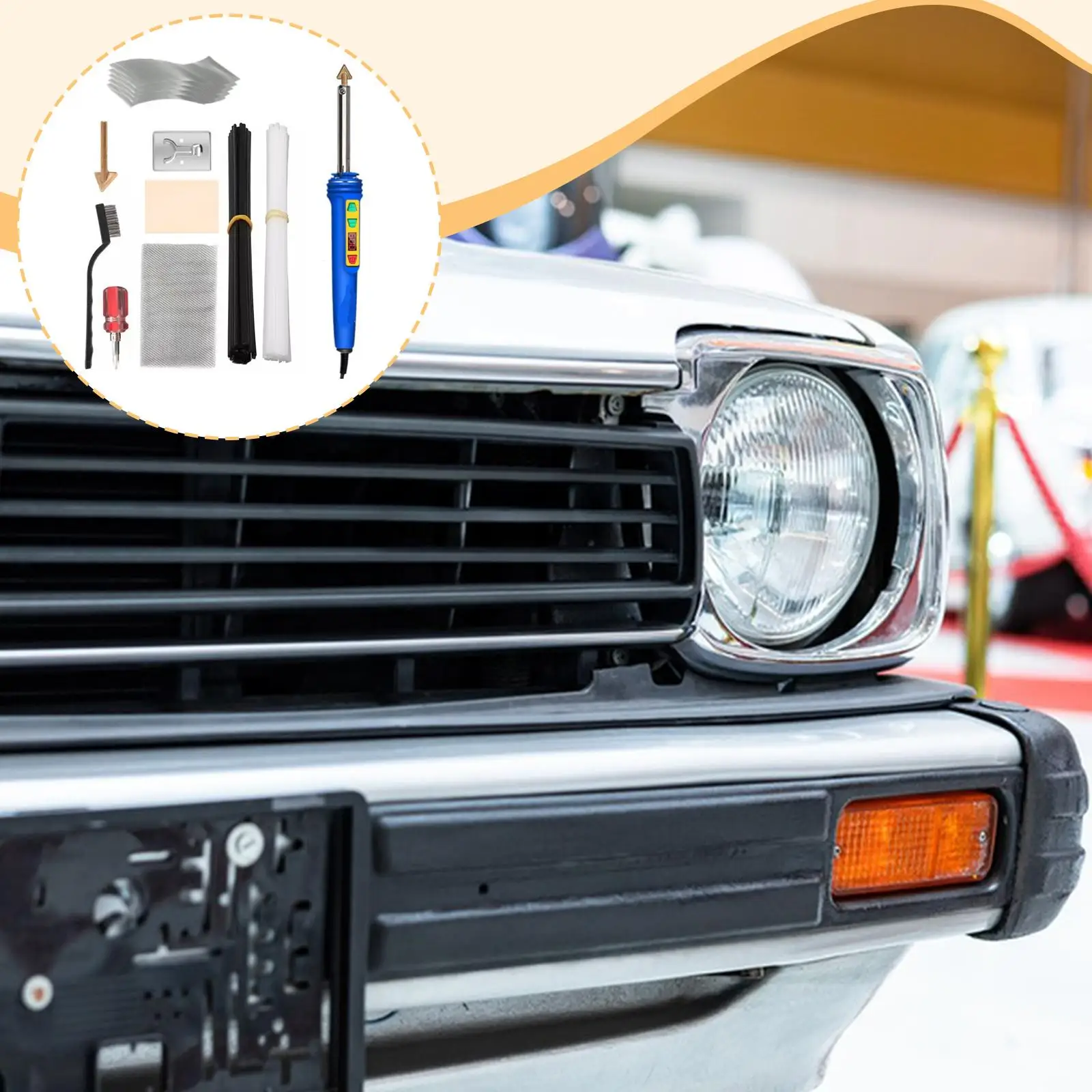 Soldering Iron Kit Repair Kit Digital Display Mini Welder Plastics Welding Machine for Jewelry Electronics Repairs Canoe