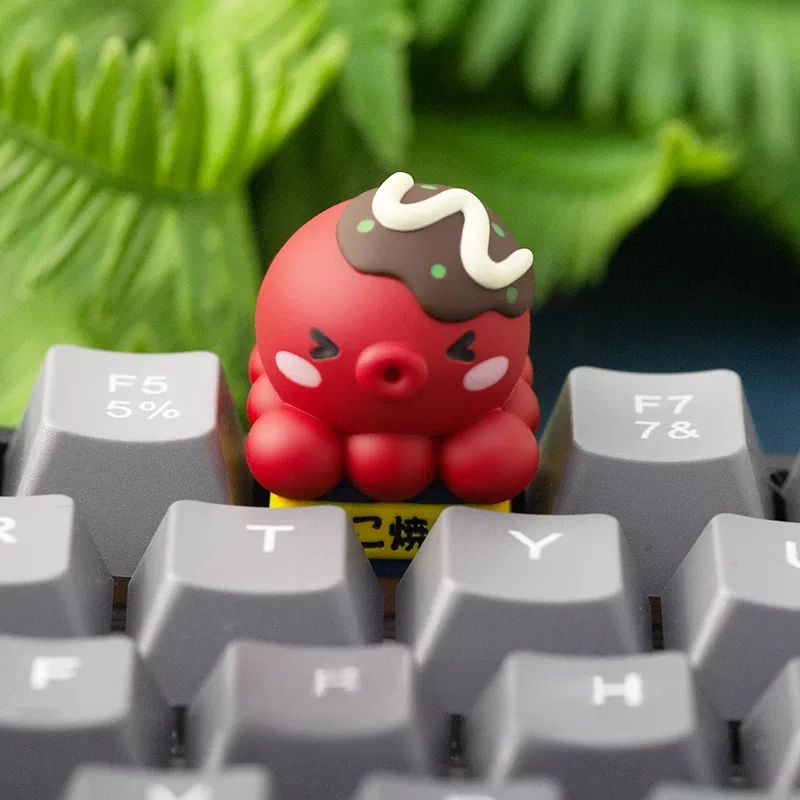 New Anime Figure ‌Octopodidae Personalized Creativity Single 3D Stereo Advanced Resin Keycaps Mechanical Keyboard Gift 4