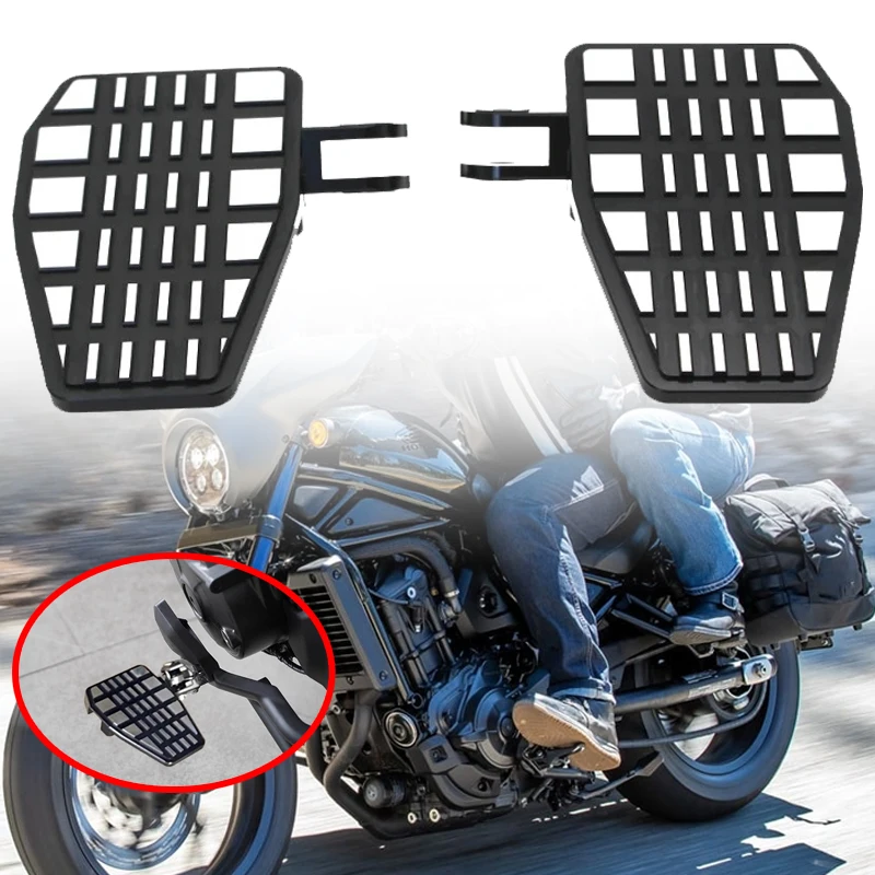 

Fit For Honda Rebel 1100 CMX 1100 2021-2023 2022 Motorcycle CNC Billet Aluminum Front Driver Footrests Extender Foot Enlarge Pad