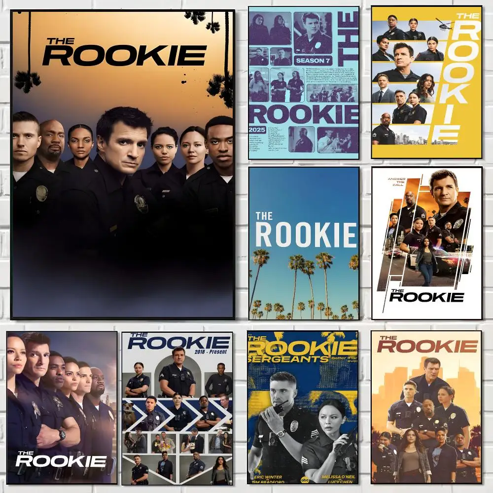 TV series T-The Rookie Poster Pegatina artistica HD autoadhesiva impermeable para salon dormitorio