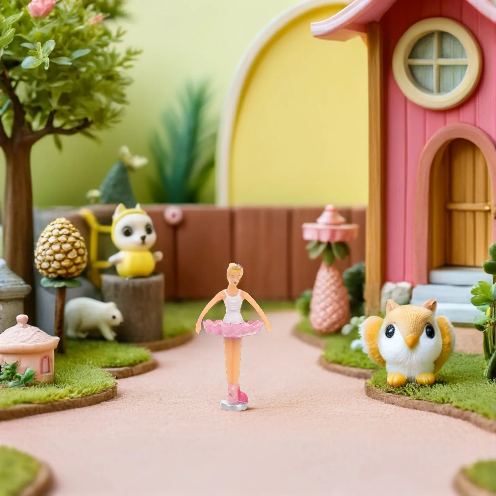 6 piezas de accesorios para cajas de música, miniaturas de bailarinas de ballet, adornos para pasteles, decoración de bailarinas, piezas para cajas de música.