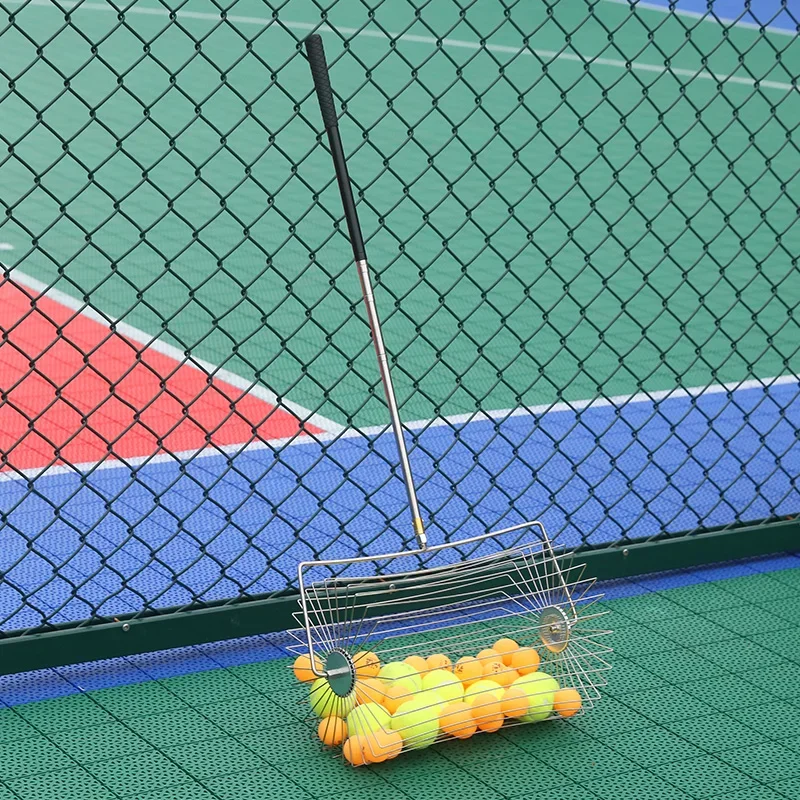 

Металлический теннисный мяч, корзина для теннисного мяча, теннис двойного назначения, может хранить, автоматически легкий, портативный.