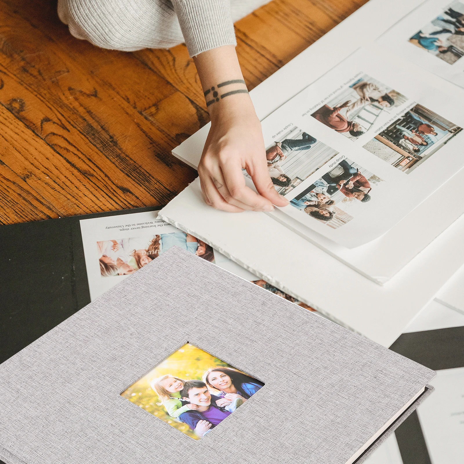

DIY Photo Album Scrapbooking Baby Picture Books Magnetic Linen Travel Albums Lightweight Portable Storage Moments Graduation