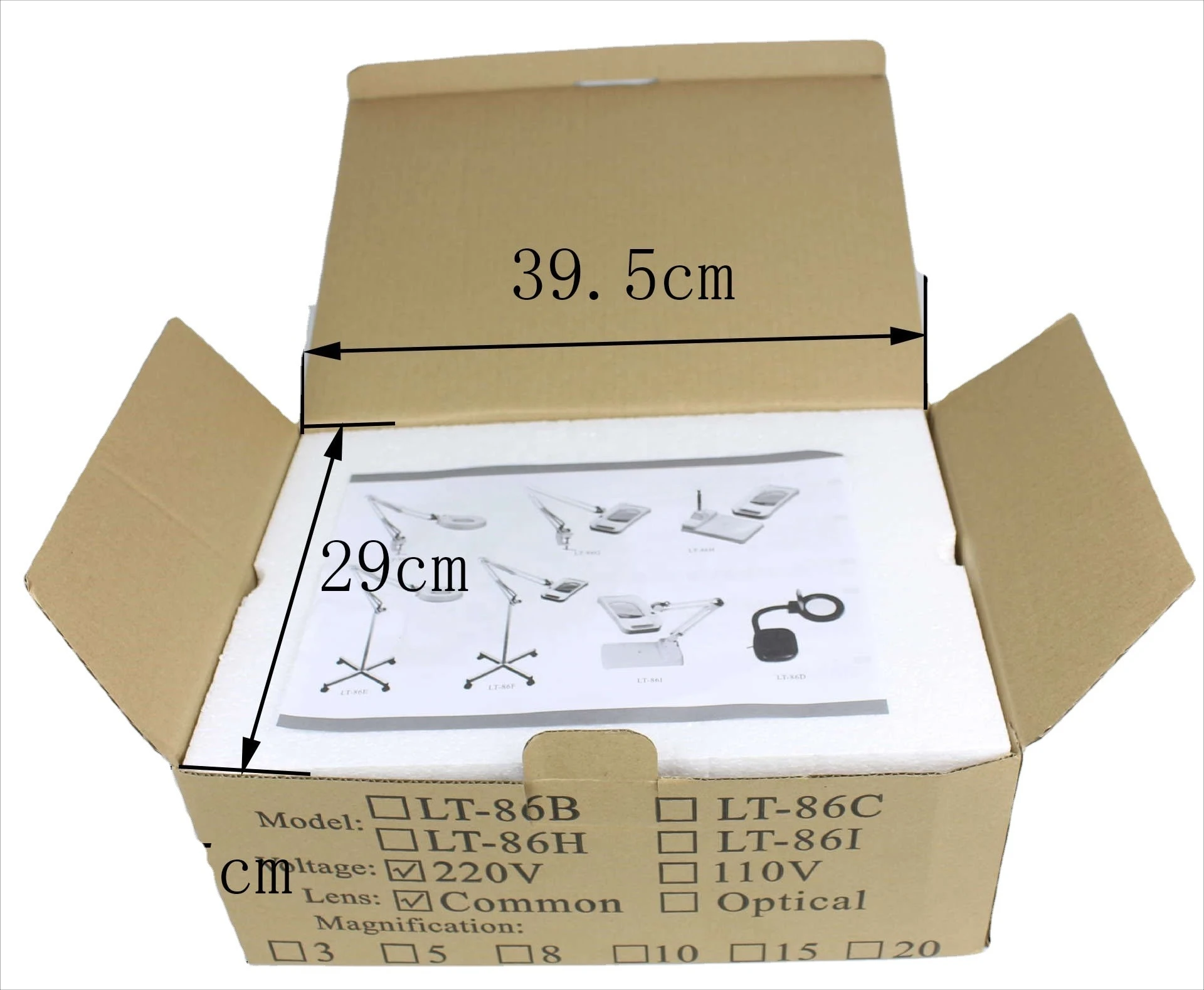 Light Folding Magnifying White Desktop LED Magnifying BY-86C Magnifying  with LED Light