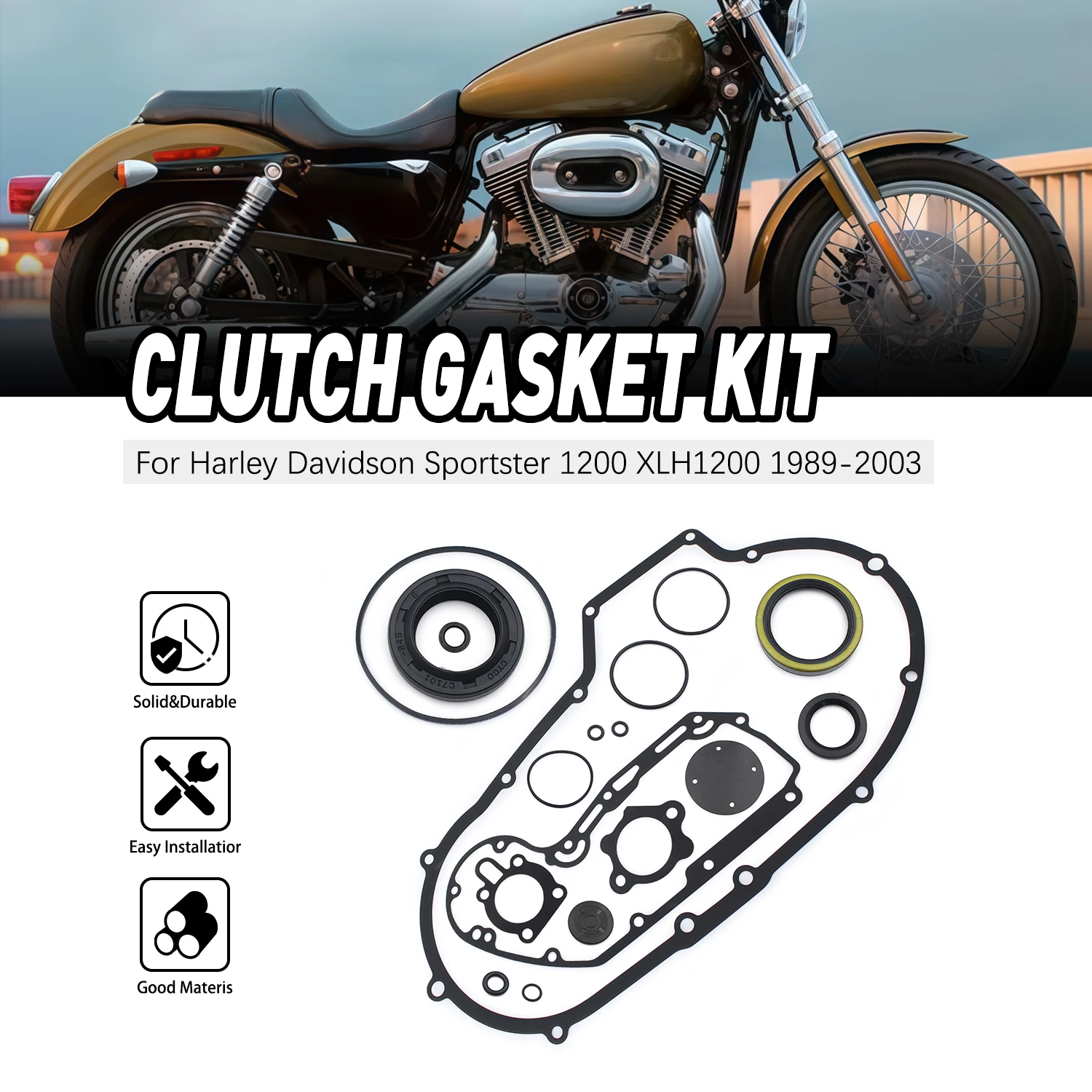 

Kit For Harley-Davidson Sportster XLH1200 S C Sport Custom Anniversary Motorcycle Clutch Covers Cylinder Gasket Accesorios Moto