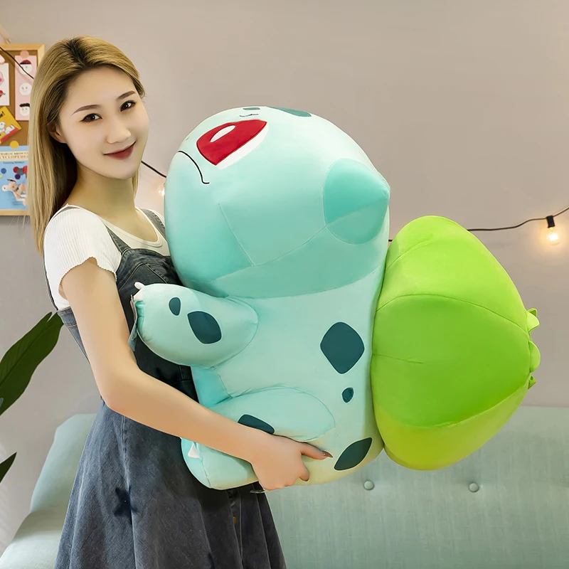 Big Size TAKARA TOMY Pokemon Bulbasaur Peluche Plush Toys Soft Pikachu Charmander Squirtle Pokemon Stuffed Toy Xmas Gift