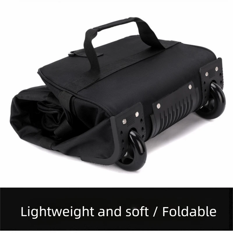 Heavy-Duty กระเป๋า Duffel ล้อเลื่อนกันน้ําแบบพับได้พร้อมสายสะพายไหล่ปรับได้และกระเป๋าสําหรับ Travel GYM