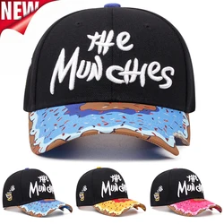 New Donut Letter Side Embroidery Fashion High Quality Baseball Cap Men's Versatile Pattern Casual  Adjustable Hip Hop Sports Hat