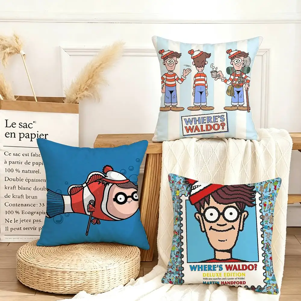 

Game Wheres W-allyS W-aldo Various Sizes Square Pillow Case For Car Home Bedchamber Decor