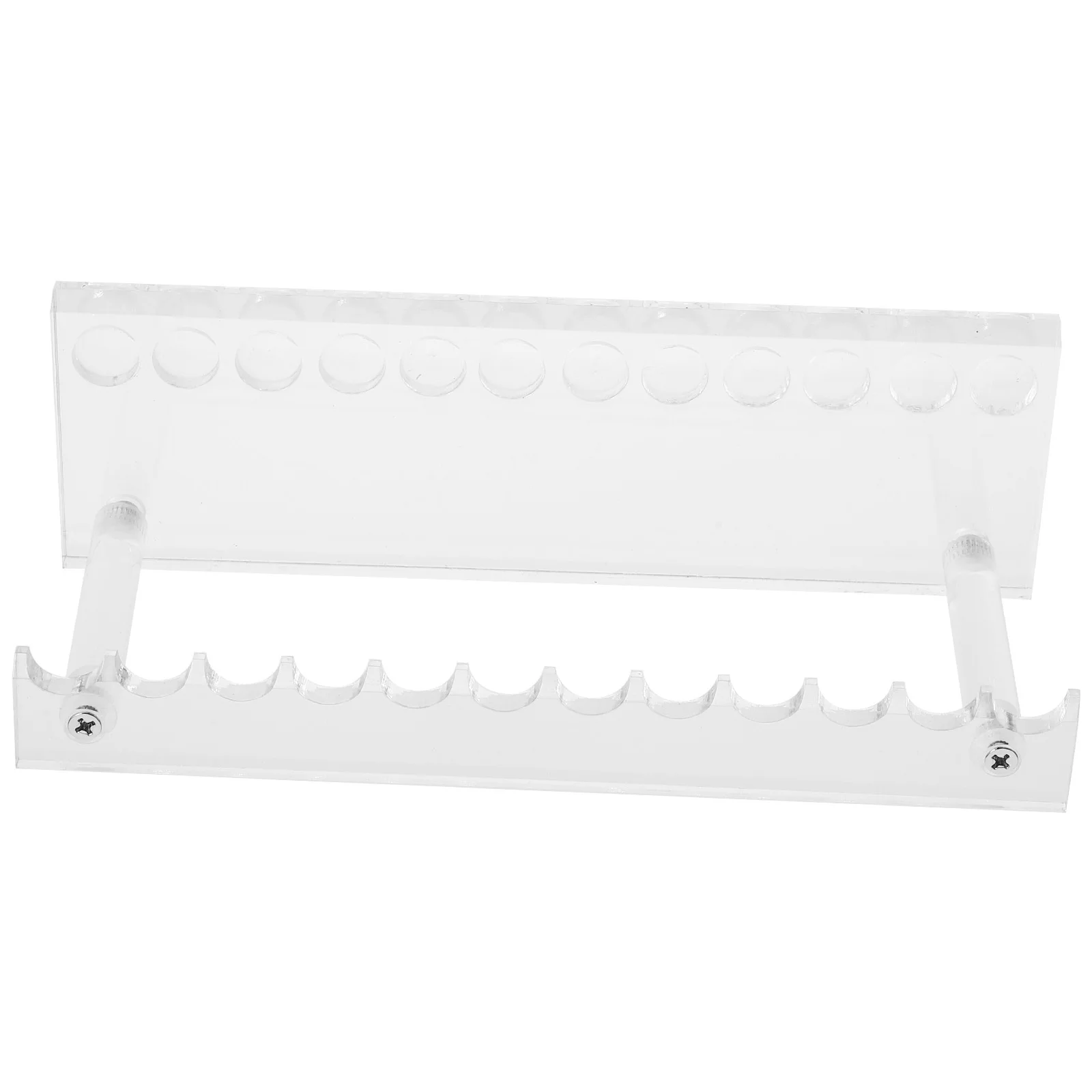 

Transparent Acrylic Pen Organizer Stand Multi-Slots Utensil Holder Fork Spoon Pencil Display Rack Desktop Stationery Organizer