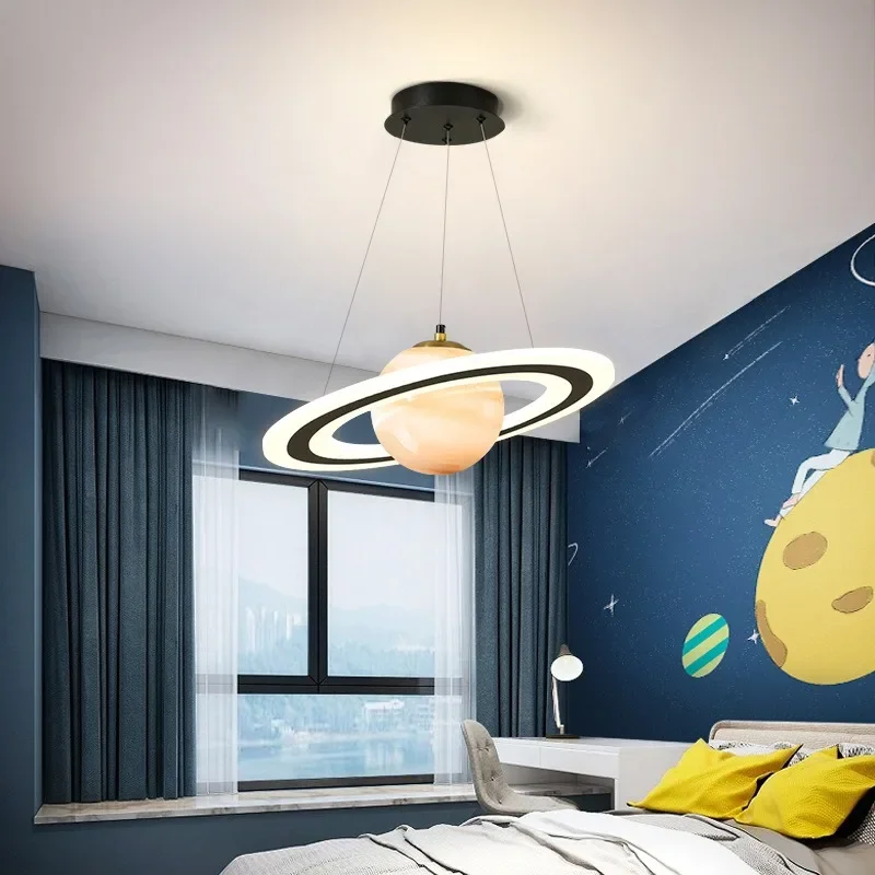 

Acrylic Planet Pendant Lamp for Living Bedroom Kitchen Children Room decor chandeliers Space Star Indoor Hanging Lamp lighting