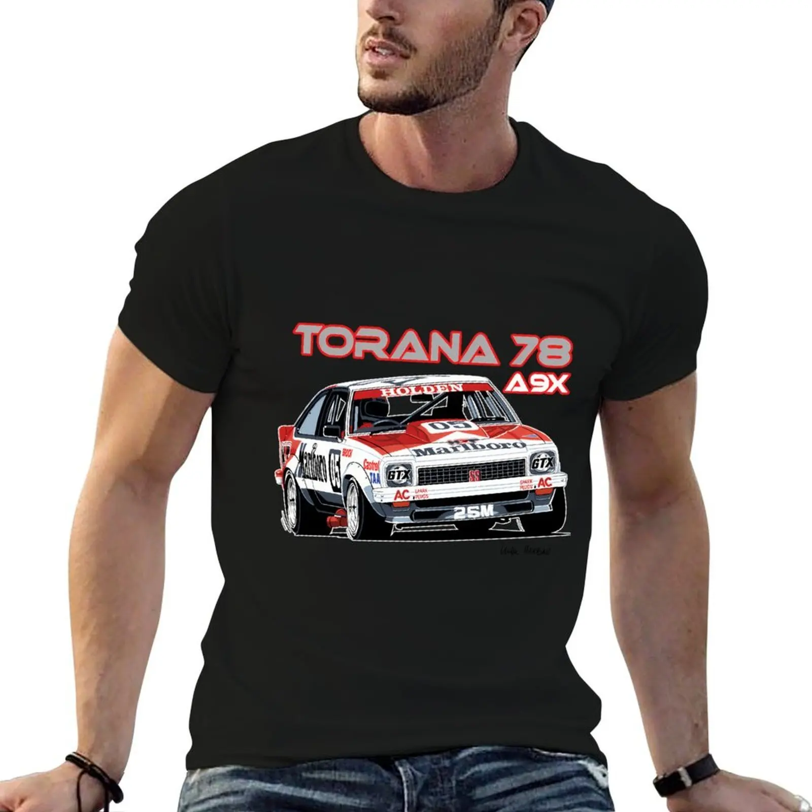 

Holden A9X Torana Peter Brock Design T-Shirt t shirt man cotton graphic t shirts for man T-Shirt