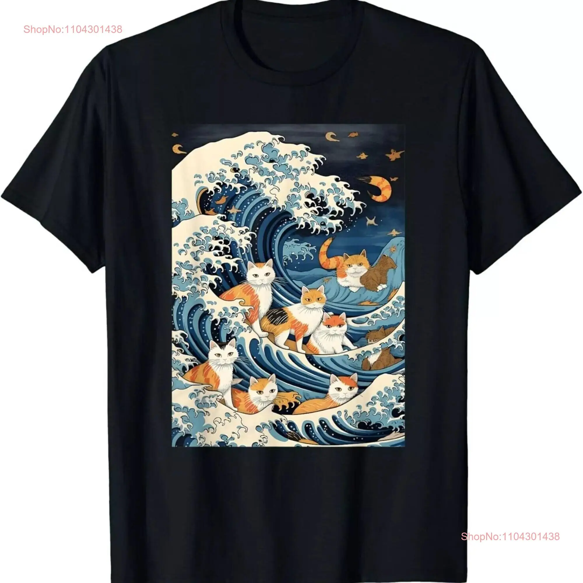 Kamala Harris Blue Cats Wave Funny for Cat Owners T Shirt long or short sleeves