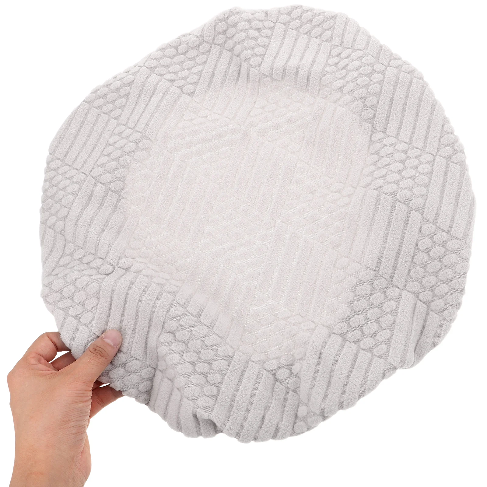 

Stretchy Elastic Chair Seat 11-14 Inch Round Stool Cushion Protector Grey Polyester Kitchen Dining Room Office Use