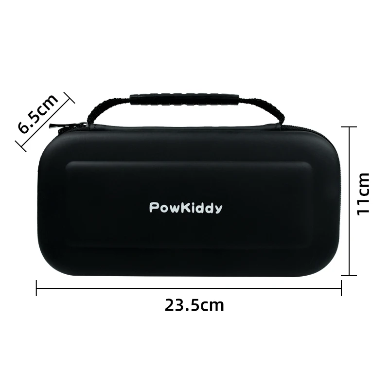 Borsa nera di Powkiddy X55 Console di gioco portatile retrò da 5,5 pollici Borsa da trasporto impermeabile Mini custodia portatile per console per videogiochi