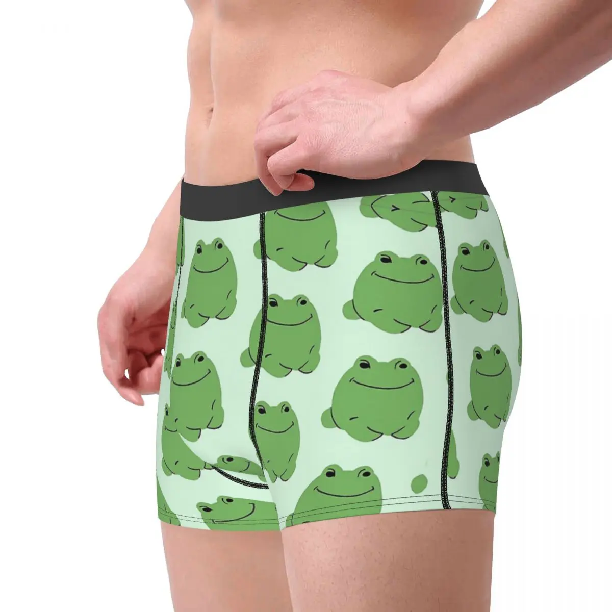 Cottagecore Rural Aesthetic Suspicious Frog Underpants Homme Panties Man Underwear Ventilate Shorts Boxer Briefs