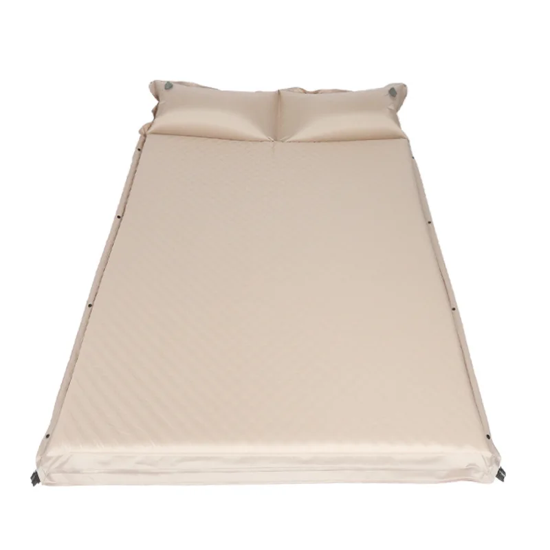 

Hot Sales Wave-point Design Khaki Air Mattress Automatic Inflation Outdoor 1-2/2-3/3-4 Person Tent Splice Sleeping Pad
