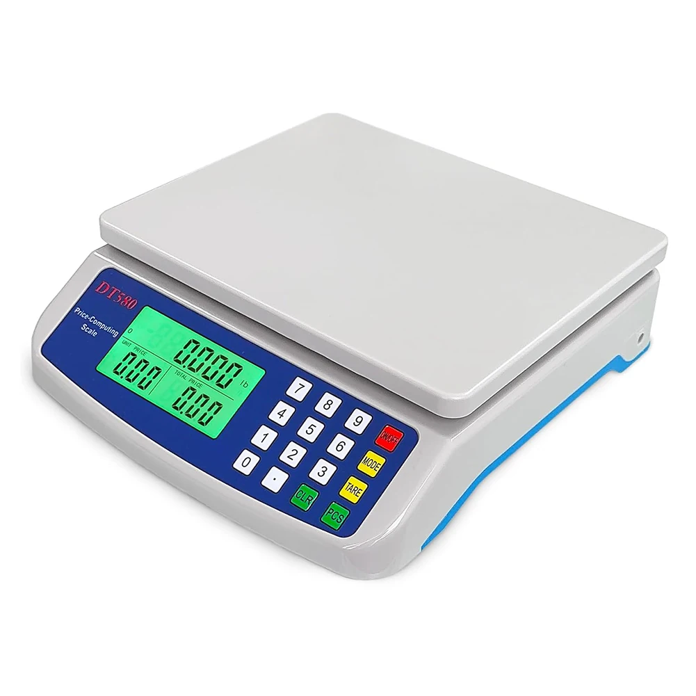 30kg/1g Price Computing Scale LCD Display Coins Counting Scale Multi-Function Stainless Steel Counting Scale for Baking Cooking