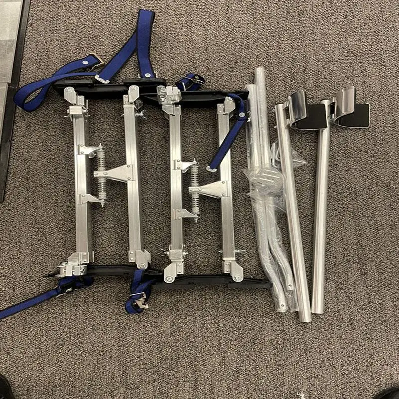 24-40 "บันไดฉาบปูนอลูมิเนียมมืออาชีพปรับได้เสาฉาบปูนทาสีจิตรกรอุปกรณ์ประกอบฉากบนเวที
