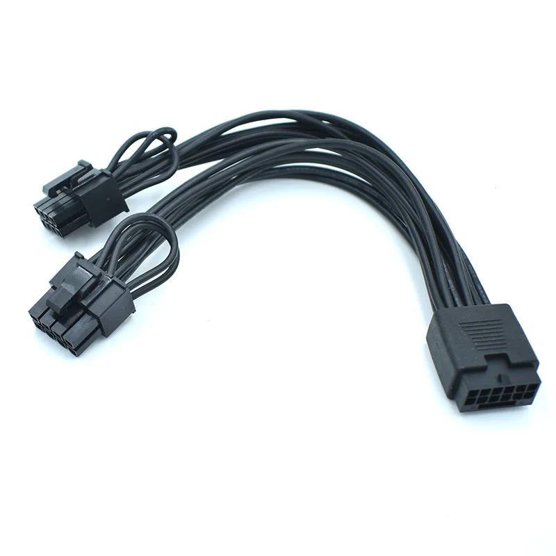 16 Pin Female to Dual 8 Pin(6+2) Male PCIe Conversion GPU 8pin Power Cable for Power Supply with 12+4pin 12VHPWR Port