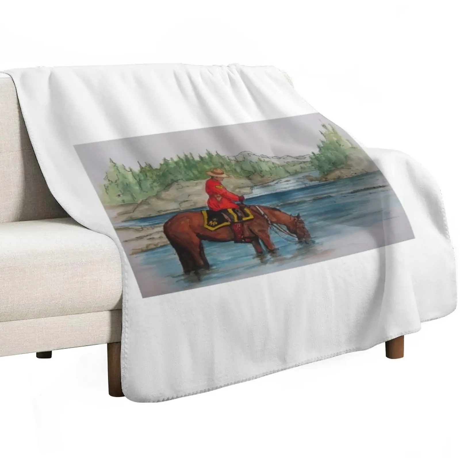 RCMP. in Red Serge on Horseback Throw Blanket Beautifuls christmas decoration Winter beds For Baby cosplay anime anime Blankets