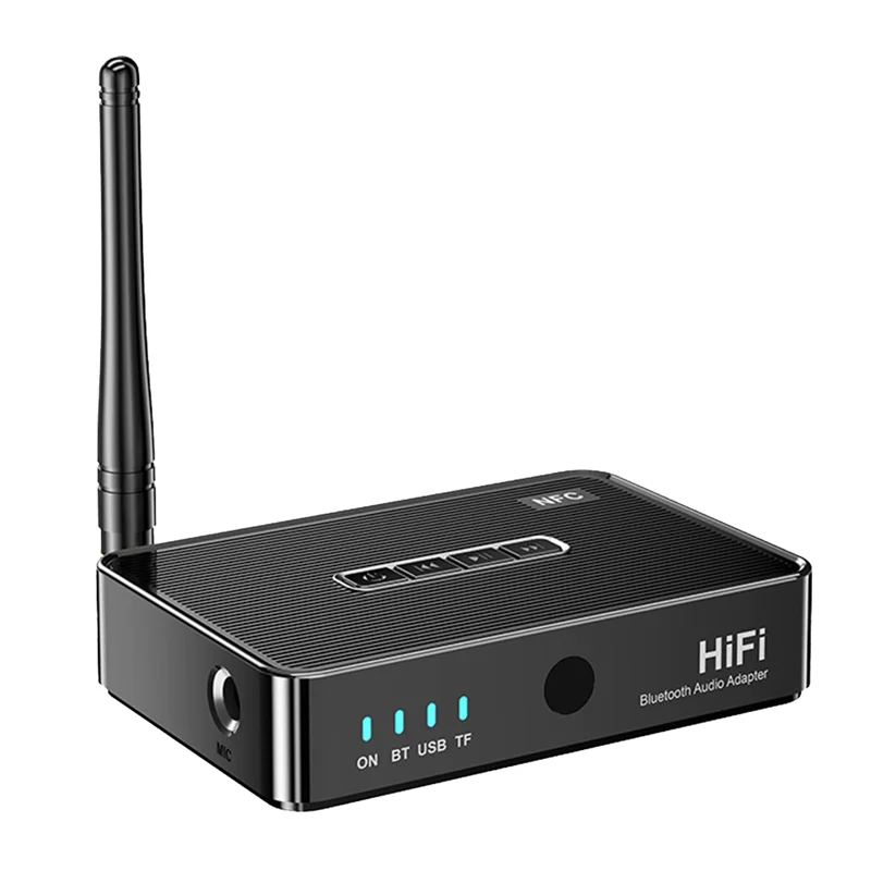 

Y45A-Bluetooth Audio Receiver Transmitter 5.1 NFC Stereo 3.5Mm AUX RCA Optical HiFi Wireless Audio Adapter with Remote