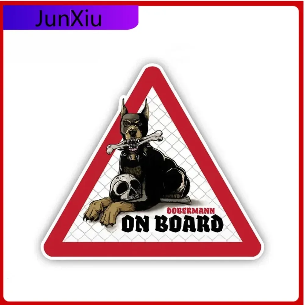 

Warning Sign Dobermann Dog Car Stickers Pet Dog on Board Decals Waterproof Decal Funny Wear resistant Stickers Accessories PVC
