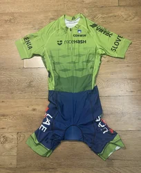 LASER CUT Skinsuit 2024 SLOVENIA UAE TEAM Bodysuit SHORT Cycling Jersey Bike Bicycle Clothing Maillot Ropa Ciclismo