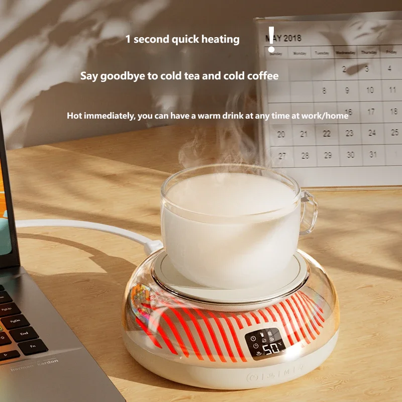 The new W14 heating cup pad features 5 adjustable temperature levels, making it ideal for both home and office use. It's perfect