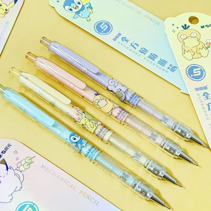 Imagem -02 - Lot Pokemon Mechanical Gel Pen Cute 0.5 0.7 mm Pencil Promotional Gift Office School Supplies 24 Pcs