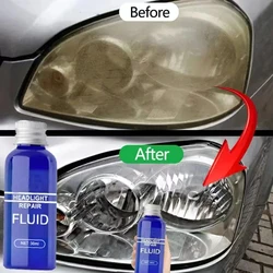 Car Headlight Polishing Agent Scratch Remover Repair Headlight Renewal Polish Liquid Headlight Restoration Kit Auto Accessories