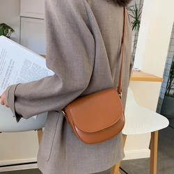 New Korean Version Crossbody Bag Fashionable Solid Color Mini Shoulder Bag