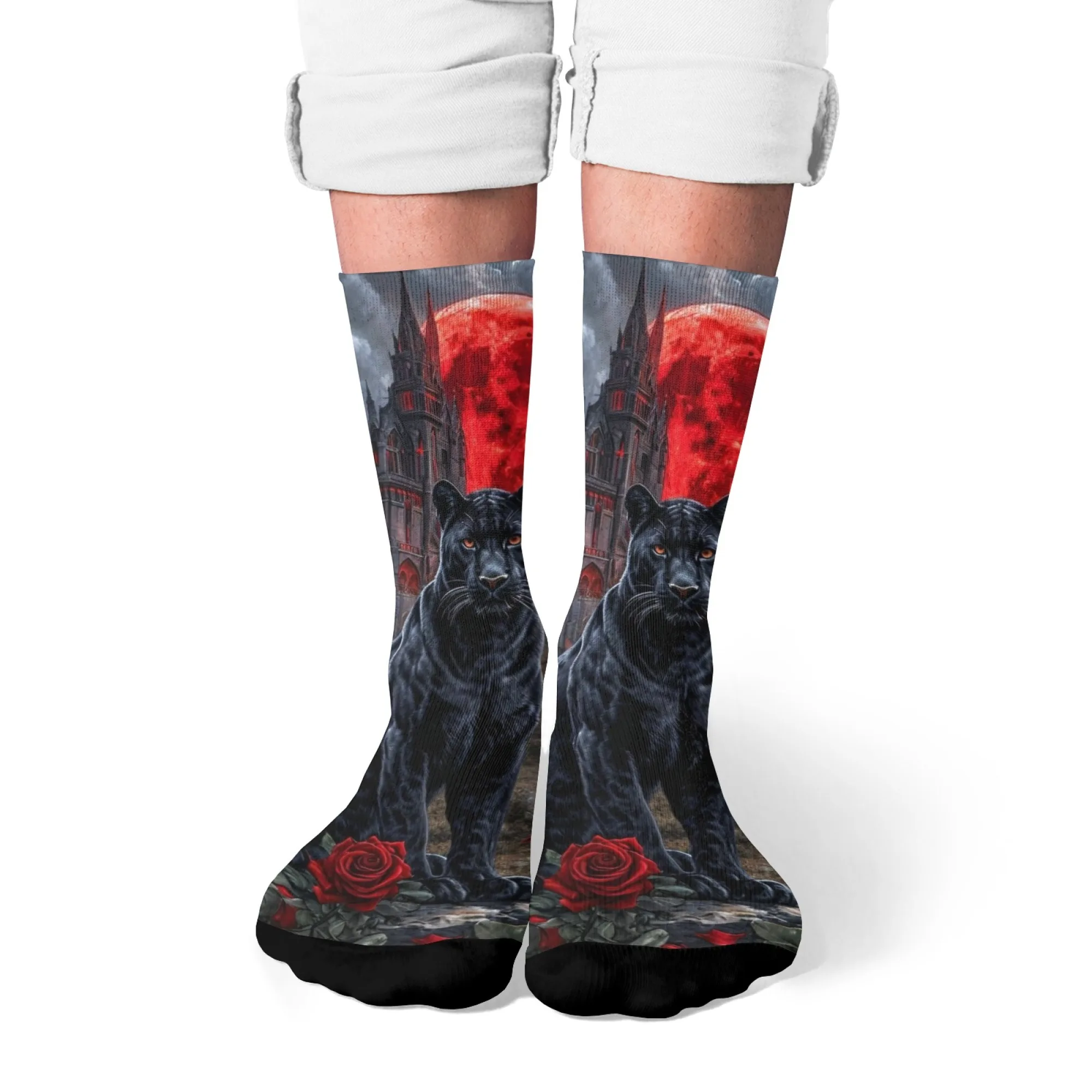 

Загадочный замок, носки с черной пантерой, ретро-тренд, мужские носки, подарок, новинка, забавные компрессионные носки, повседневные спортивные носки в стиле хип-хоп