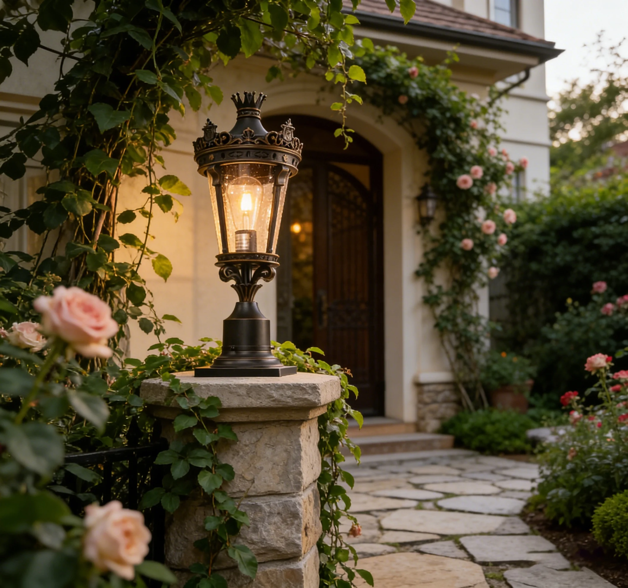 UL Certification LED Pillar Light 27 Inch Waterproof Outdoor Lighting Garden Courtyard Porch Channel Decorative Garden Light