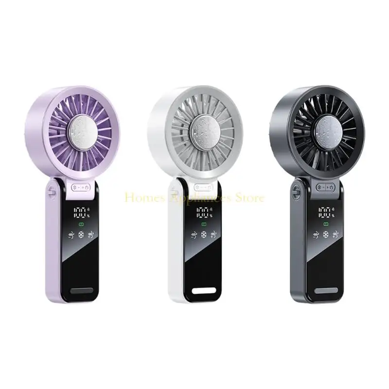 Ventola portatile D0AB Fantellina portatile a 100 velocità Felio raffreddamento pieghevole in plastica perfetta per