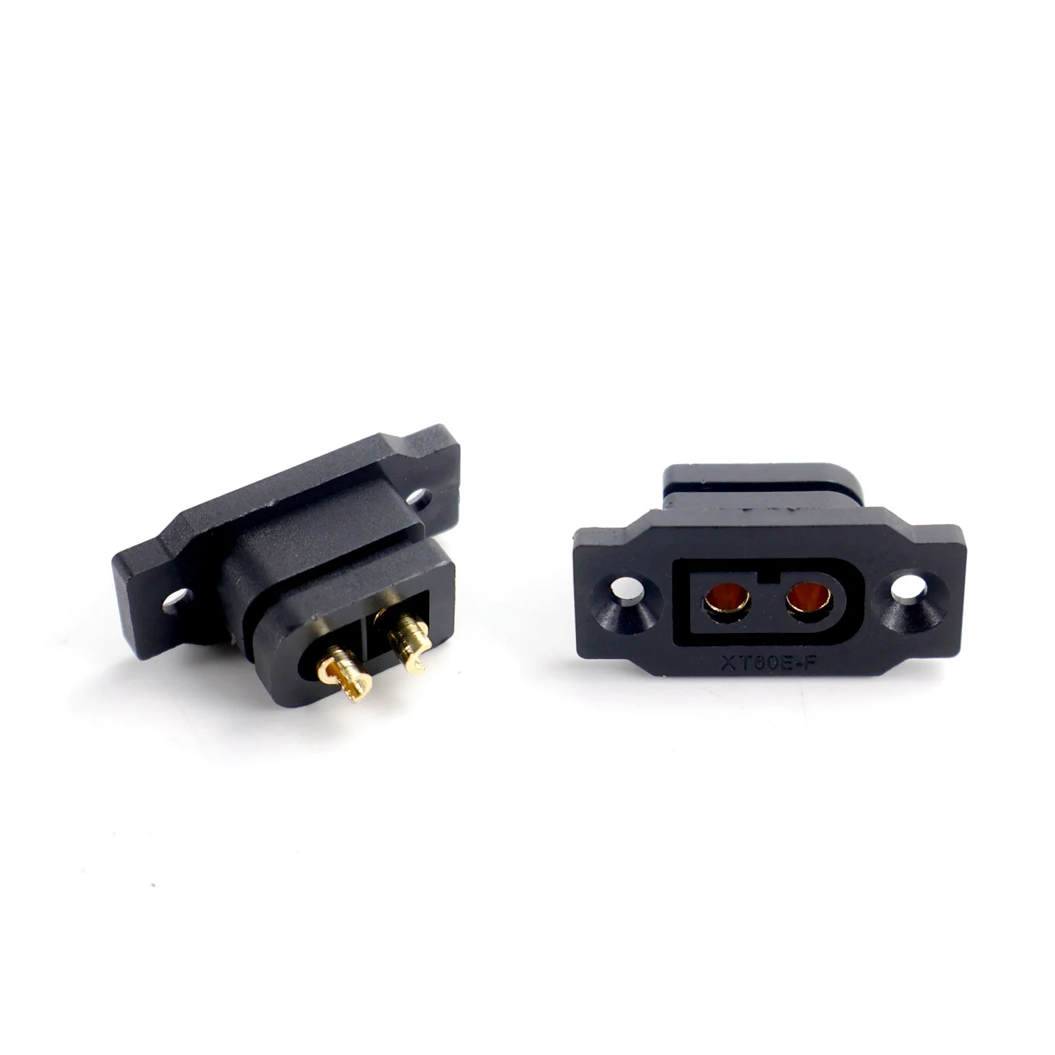 5pcs 10pcs XT60E-F Battery Connector XT60E Female Plug Gold-plated XT60 Mountable Connector Black Socket