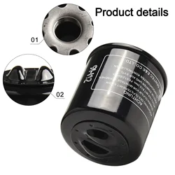 Car Oil Filter ABS Accessory Black Parts 1pcs Engines Fit For Piaggio 125 For Vespa X7 X8 X9 GT HF183 Brand New