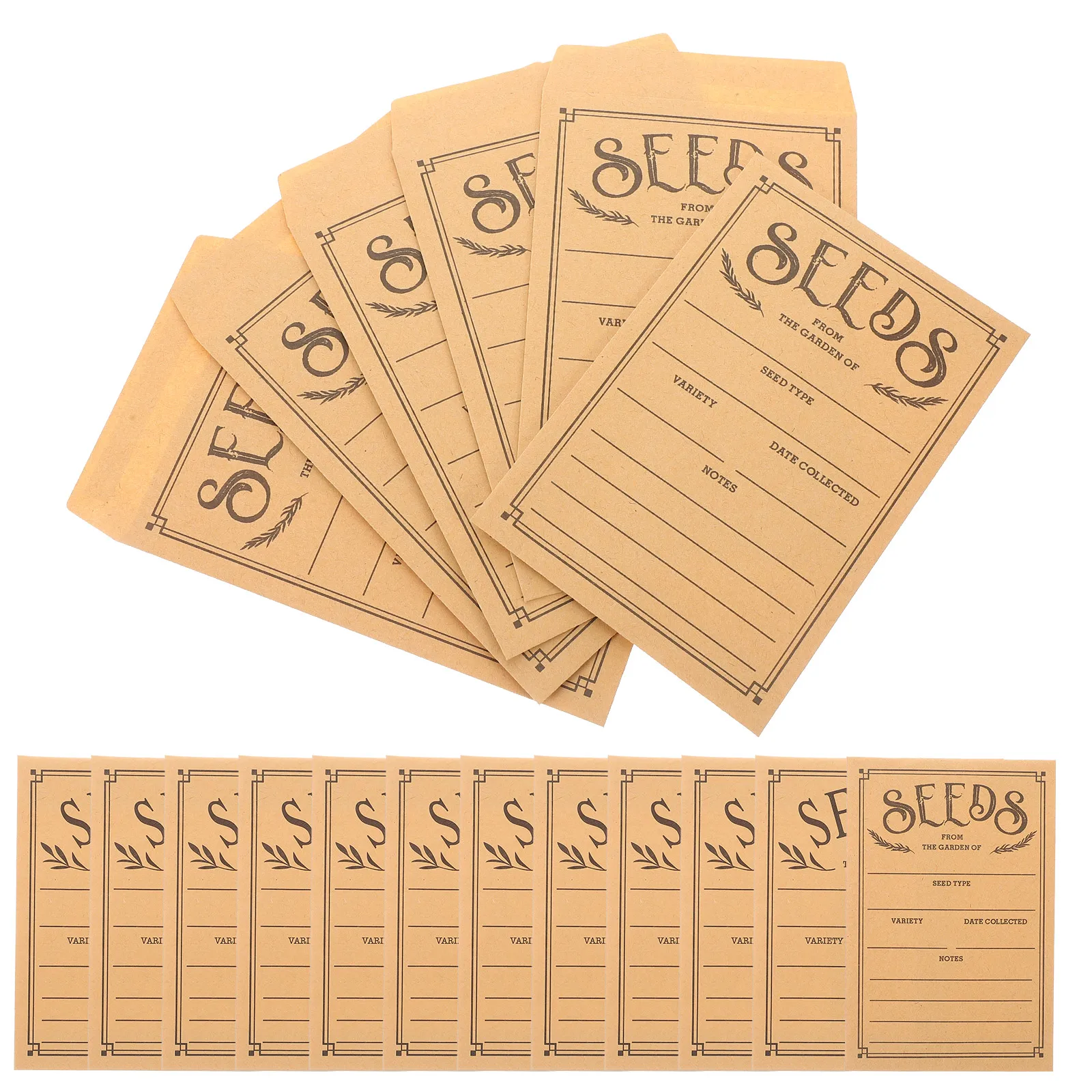 

Envelopes Resealable Vegetable Seeds Convenient Paper Packets Small Parts Planting Kraft Flower