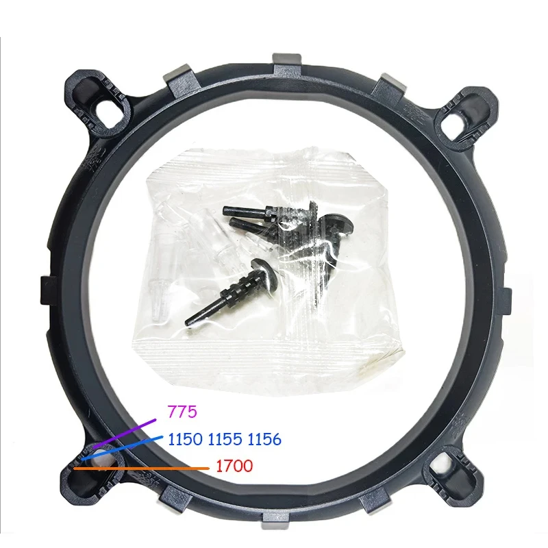 سطح المكتب 4in1 العالمي وحدة المعالجة المركزية برودة مروحة قوس المبرد حامل ل LGA775 1150 1156 1155 1366 1700 1851