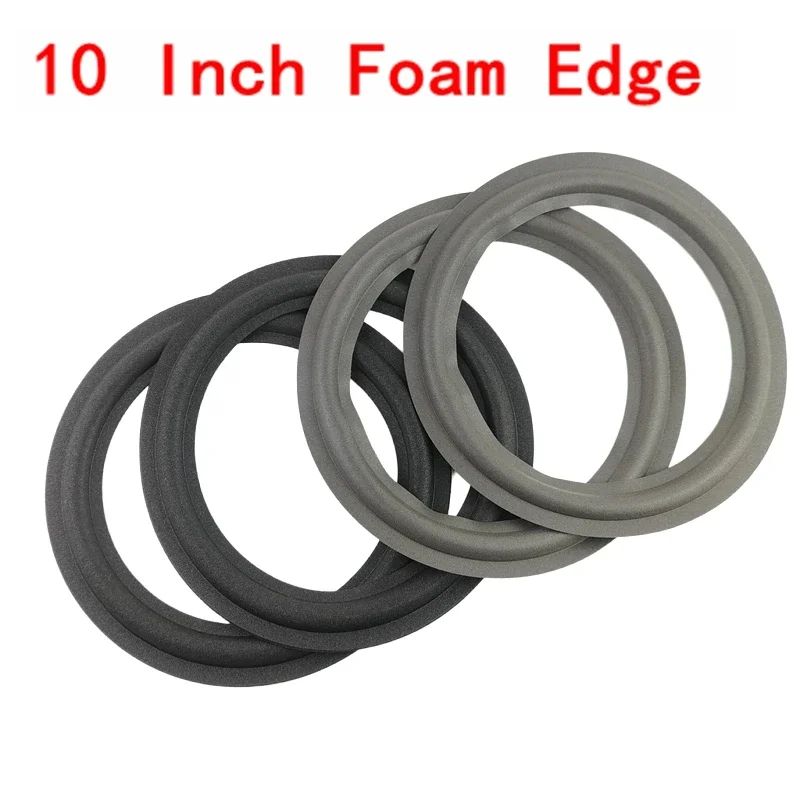 Anel de espuma para alto-falante, 2 peças, 10 polegadas, para woofer, substituição de alto-falante, suspensão surround de espuma, peças de reparo, novo à venda