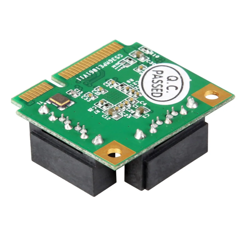 A25UMini PCI Express 2 Internal SATA III ( 6Gb /S) RAID ASM1061R Controller Card 2 SATA 3.0 6Gbps Ports SSD Expansion Card