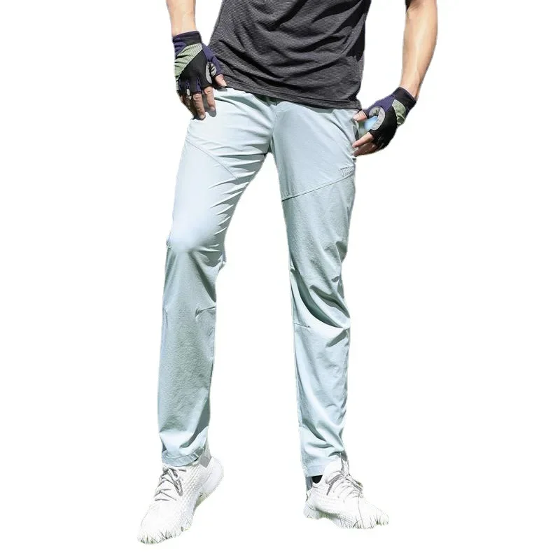 New Summer Light&Thin Sweatpants Men Breathable Quick Dry Outdoor Sport Golf Trousers Male Stretch Nylon Casual Long Track Pants
