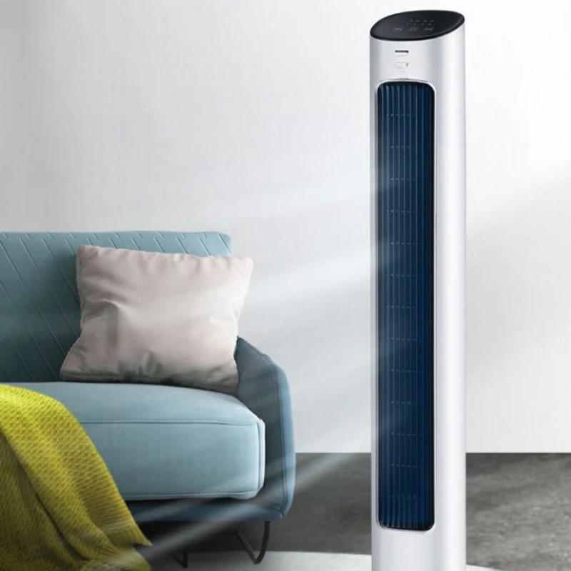 

Household floor fan soft tone vertical timing shaking head bladeless remote control