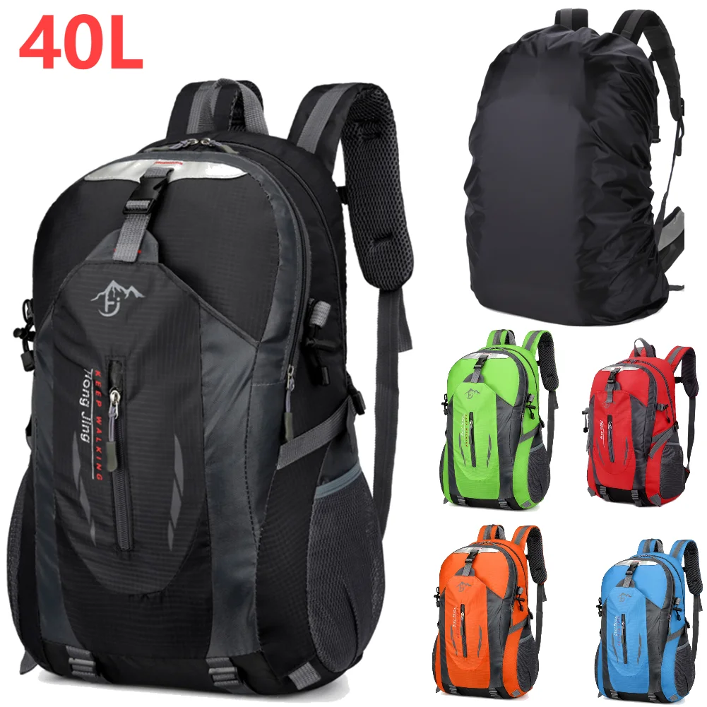 40L 840D Zaino impermeabile portatile Borsa da alpinismo pieghevole Zaino da viaggio ultraleggero per arrampicata all'aperto Zaino da trekking