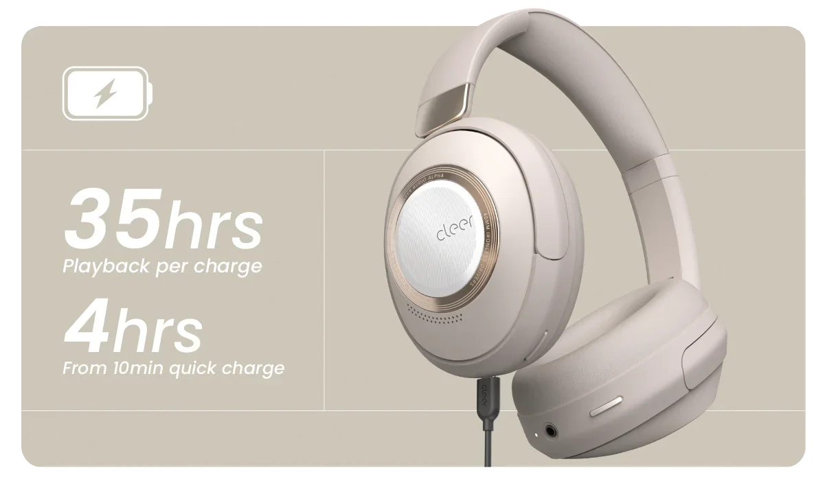 New Arrival High End Bluetooth Wireless Hybrid Noise Cancelling ANC Headphones Cleer Alpha quickly delivery Headset