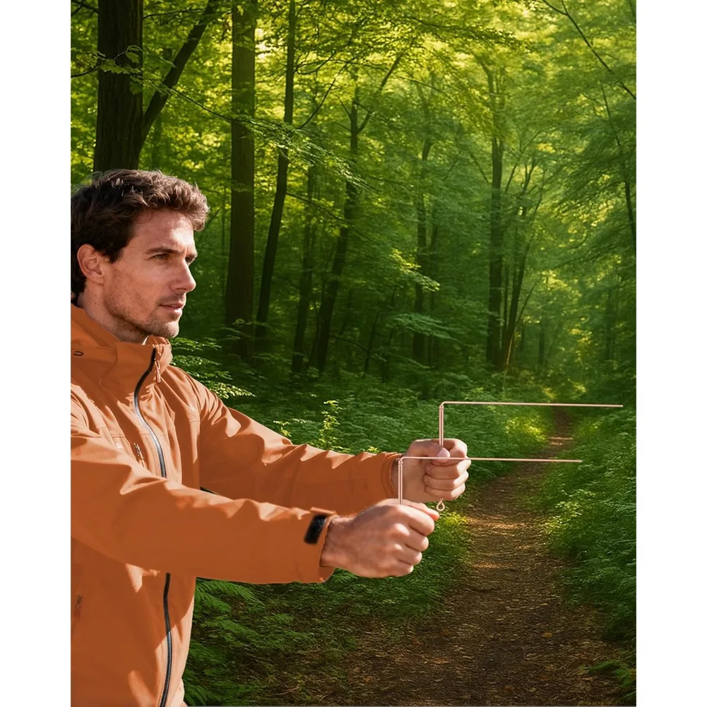 

Super Hot Sale Brand Copper Dowsing Rods 2Pcs for Ghost Water Divining