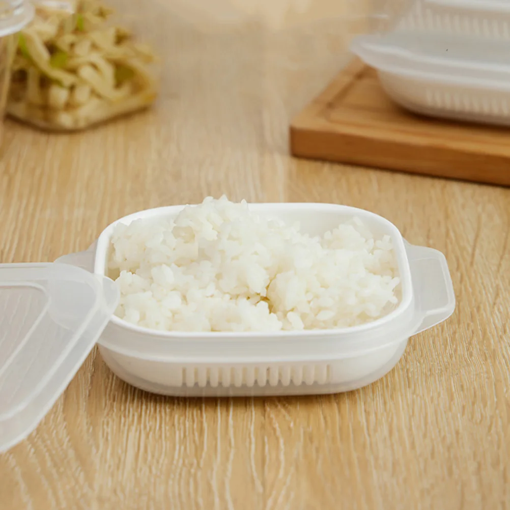 

2pcs Heating Lunch Box Plastic Food Container Portable Useful for School Office Picnic Camping Outdoor
