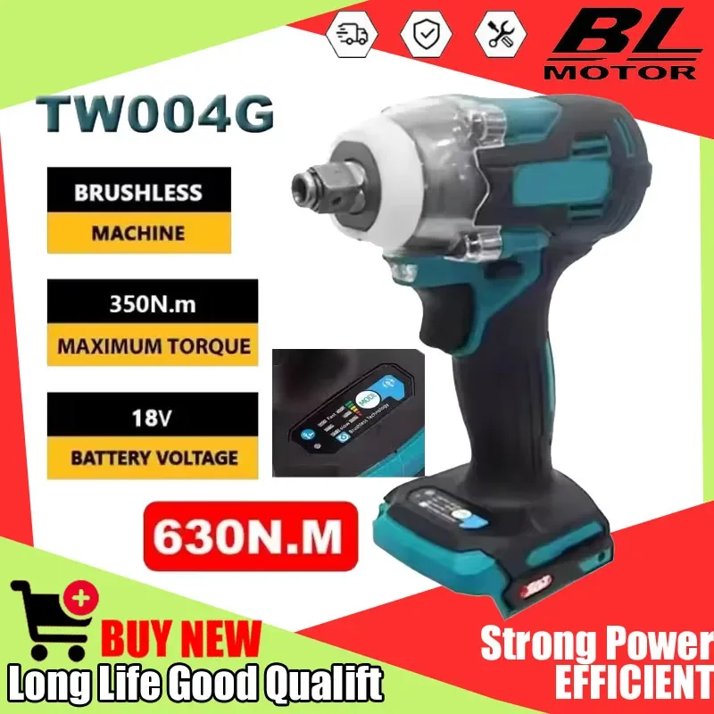 

Fit Makita Tool TW004G 630N.m Brushless Screwdriver Machine Cordless Electric Screwdriver Rechargable 18V Battery Drill Driver